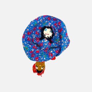 Vintage Reversible Topsy Turvy Doll 13.5” Handmade Flip Folk Art Cloth Doll